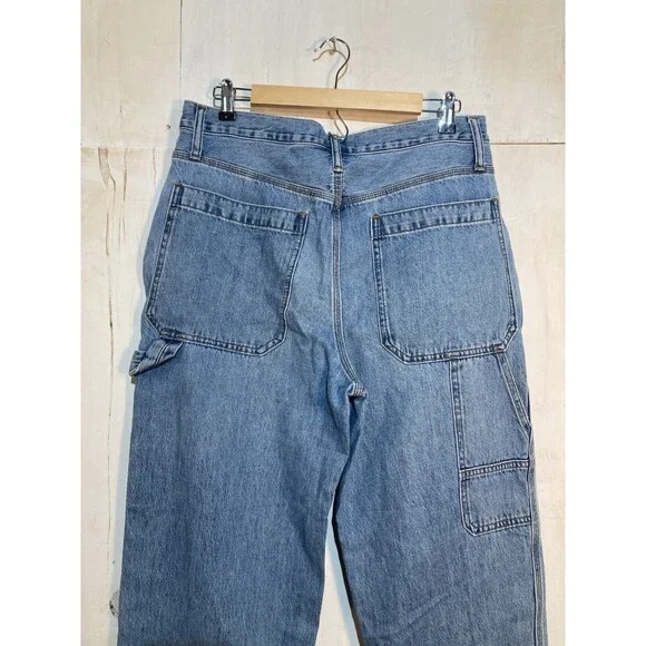 Madewell Women’s‎ Carpenter Jeans Utility Baggy Perfect Vintage High Waist Sz 30 - Picture 3 of 7